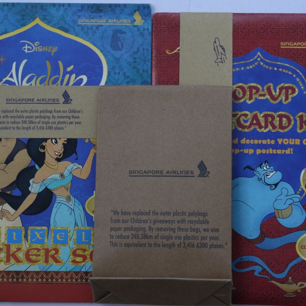 3 Aladdin Disney Children Toy Game Sticker Kit Set Lot